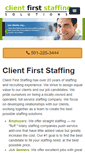 Mobile Screenshot of clientfirststaffing.com